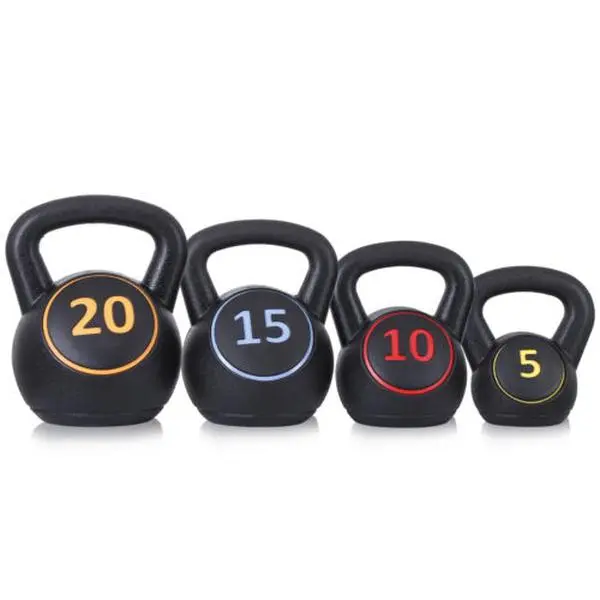 Answer E 4-Piece Kettlebell Set Fitness Exercise Training Set 5lb,10lb,15lb and 20lb Gym, Workout Equipment, Exercise Equipment, Work Out, Home Workout Equipment