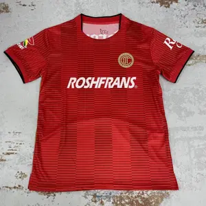 25 26 M.e.x.i.c.o LIGA MX Deportivo Toluca Home Soccer Jersey/ Fans Version Short Sleeve Jersey/ Quick Dry Football Jersey