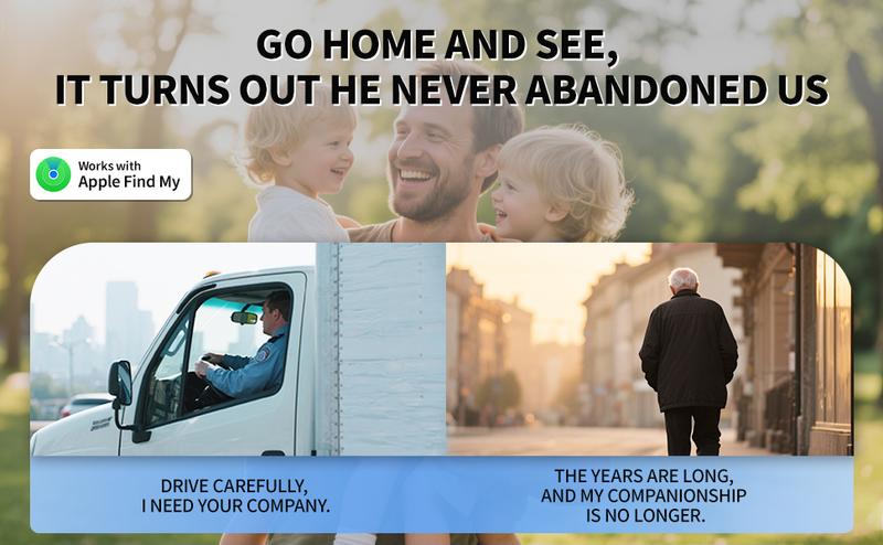 For Apple Find My Keychain No App + Bottle Opener Keychain + Drive Safely Metal Tag Three-in-one Security Gift Set for Men's Gift Bottle Opener Package Unpacking Tool Spanish Pendant Tracking Tool Love Guardian