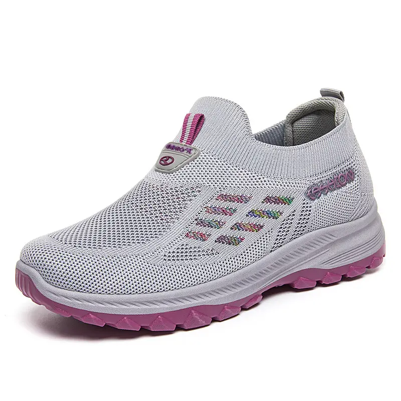 Women's Breathable Slip-On Casual Walking Shoes - Nonslip Comfort Sneakers for Elderly, Lightweight, Easy to Wear, Casual Walking Shoe, Nonslip Walking Shoes