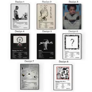 [Sale Up To 40%] [Unframe] XXXTENTACION Album Posters, Emo Rap Hip Hop Wall Art, Sad Aesthetic Bedroom Decor, Modern Album Cover Artwork, Gift for Fans