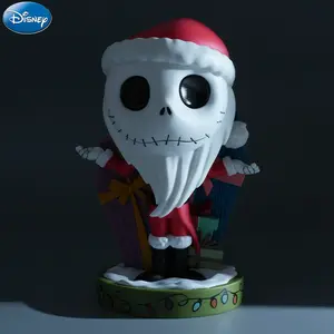 1pc Disney Officially License The Nightmare Before Christmas Santa Claus Cartoon Statue Bank PVC Cute High Quality Movie Peripheral Collectible Novelty Change Series Money Desktop Decoration Theme Party Favors Gift MN-22724
