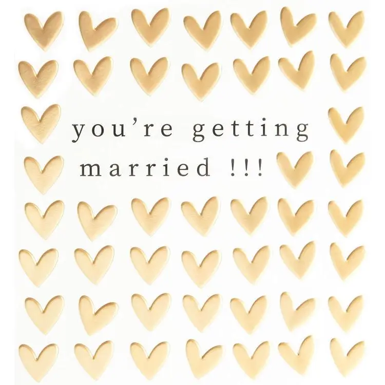 Getting Married Engagement Card