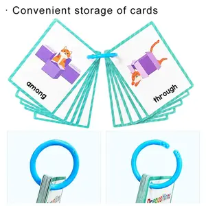 Flash Cards Learning Pre-School Vocabulary Words, Educational Toy for Kids Aged 3-6 Years Old, Fun Learning Game for Toddlers & Preschoolers, Vocabulary Flashcards, Flashcards Learning Alphabet