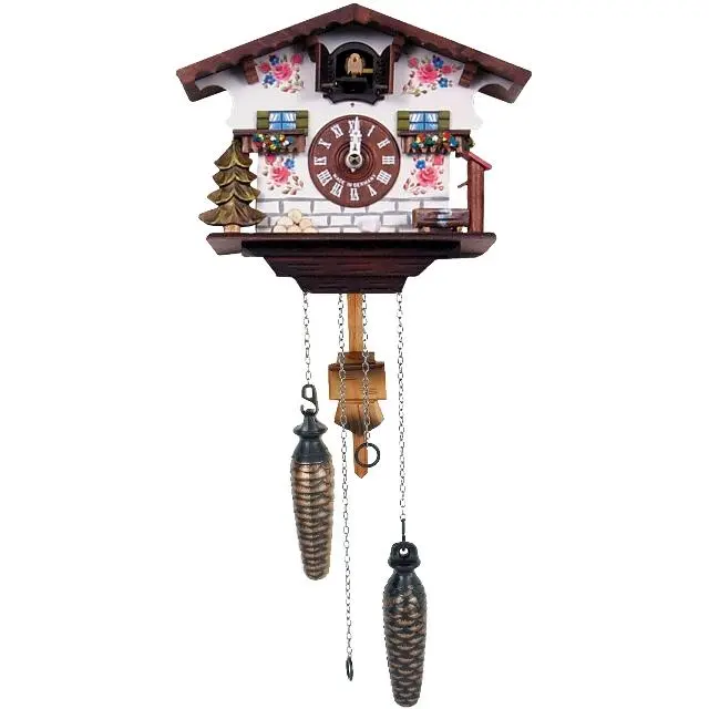 212 MAIN Alexander Taron 418QM Engstler Battery-Operated Full-Size Clock, Home Decor Piece, Musical Gift with Music Play Function