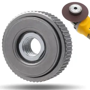 Professional M14 Thread Flange Nut Kit for 115mm 125mm Angle Grinders, 304 Stainless Steel, Anti-Corrosion Wear-Resistant, Industrial Flange Disc Replacement Repair Set for Metal Stone Cutting Grinding Tools