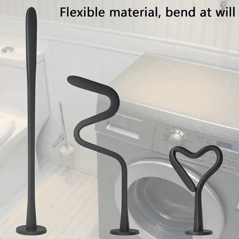 Magnetic Washer Door Stopper, Flexible Silicone Hose Holder for Front Load Washing Machine, Prevent Mold & Odor, Rust-Proof Household Laundry