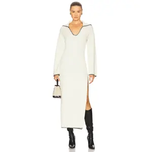 SEVEN WONDERS Ivana Sleeved Maxi Dress in Cream