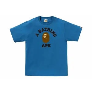 BAPE College Tee (SS24) Blue (men) by StockX