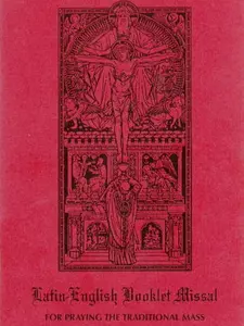 Latin English Booklet Missal - Book of Prayer, Softcover, 68 pp