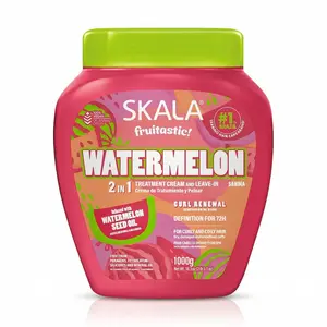 Skala Fruitastic Watermelon Hair Treatment Cream 1000g | Vegan 2-in-1 Deep Conditioner & Leave-In for Curly Hair