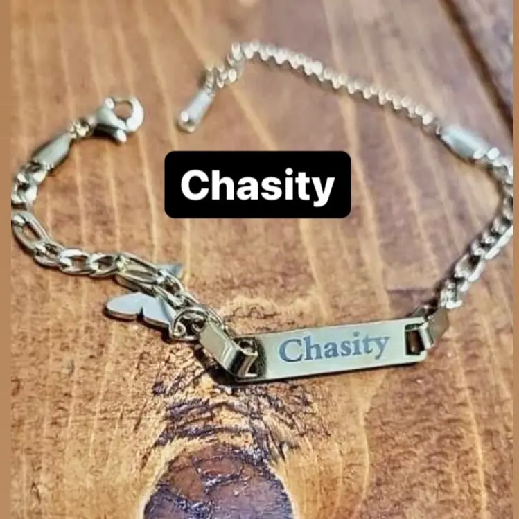 Gold plated name bracelets featuring “#Chasity” & “#Princess” custom made #Nave designs engraved