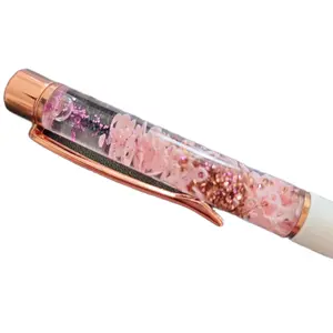Fidget Pen - Pink and Rose Gold Design with Sparkling Accents
