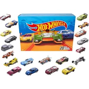 Hot Wheels Toy Cars & Trucks 20-Pack, Set of 20 1:64 Scale Vehicles for Play or Display, Instant Collection (Styles May Vary)