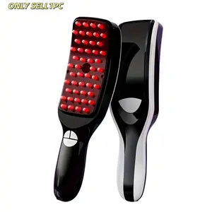 Electric scalp massager, Rechargeable scalp massagers, featuring red and blue light, EMS microcurrent, and vibrating hair growth comb functions, rechargeable USB, used for preventing hair loss and promoting blood circulation