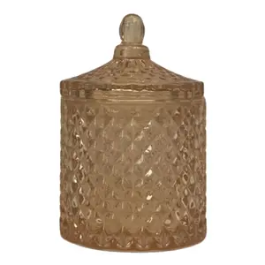 10 Oz France Clear Bronze Candle Vessel