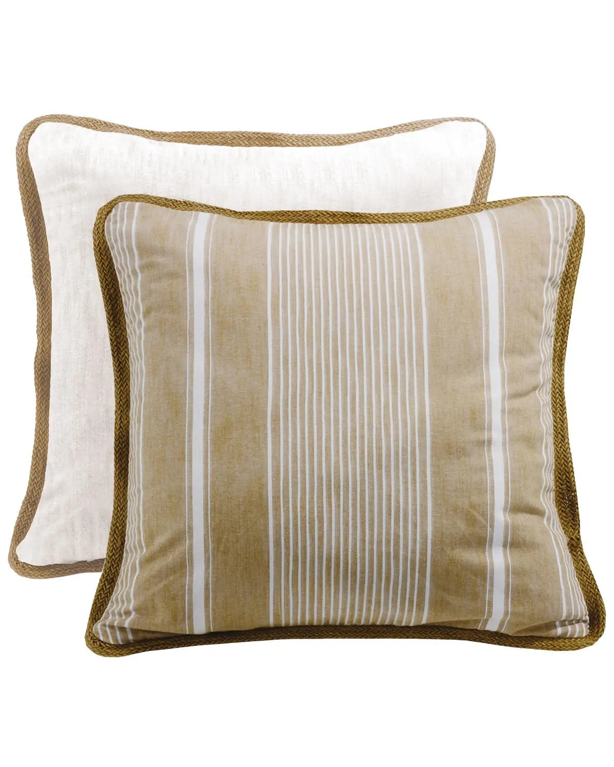 Hiend Accents Unisex Newport Striped Reversible Euro Pillow Sham - Fb5400es