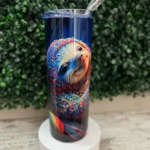 20oz Neon Sloth tumbler
