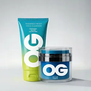 The Original System by Original Glow Skincare - Two-Step Skincare for Men - Live Probiotic + Cleanser