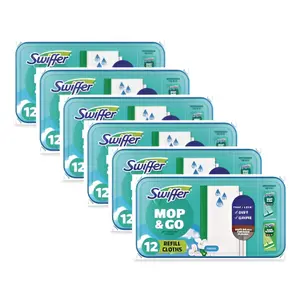 Wet Refill Cloths, 8 x 10, Fresh Scent, White, 12/Box, 6 Boxes/Carton