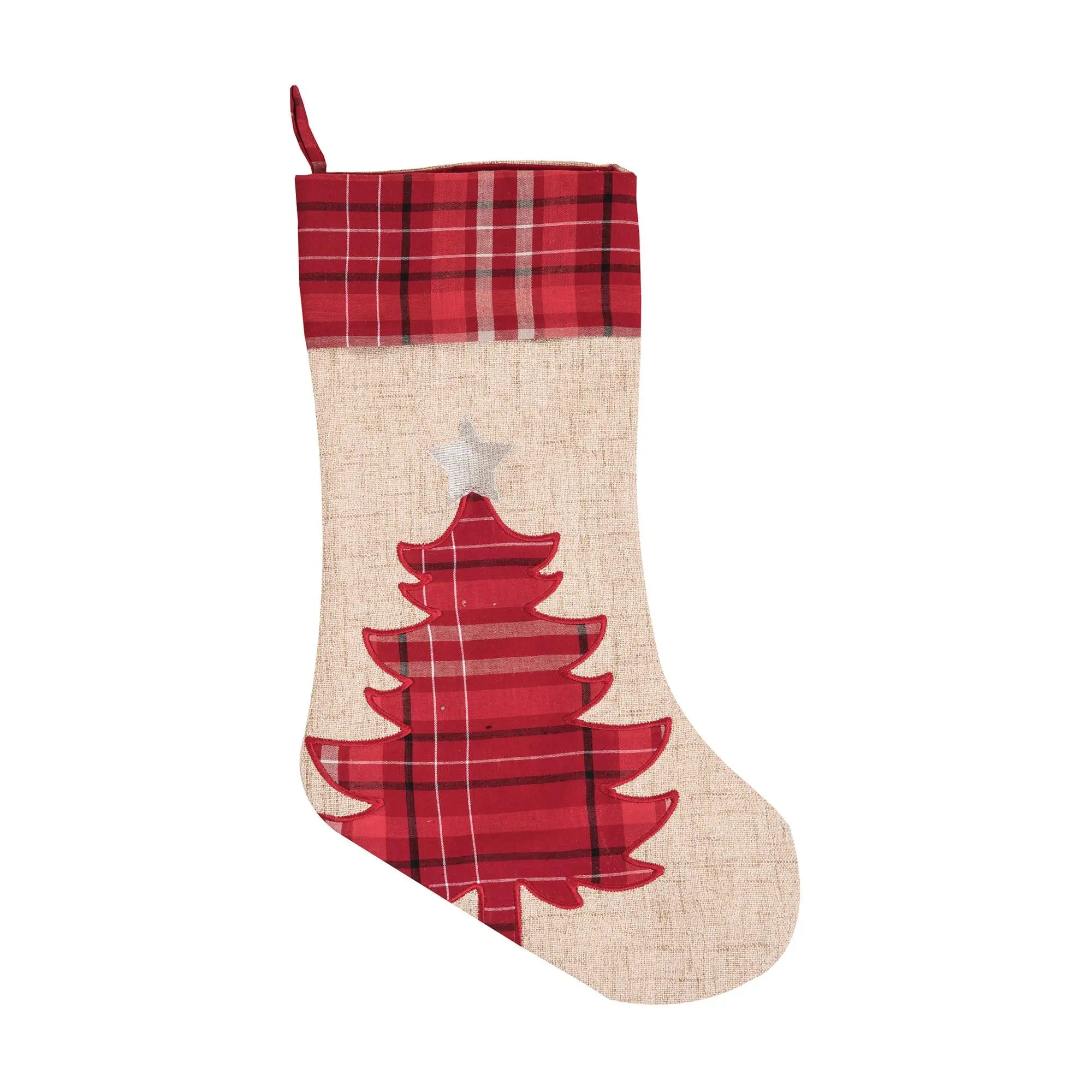 C&F Home Plaid Christmas Tree Stocking C&F Home Plaid Christmas Tree Stocking
