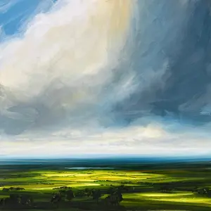 A Spring Full of Hope, Original Landscape Painting