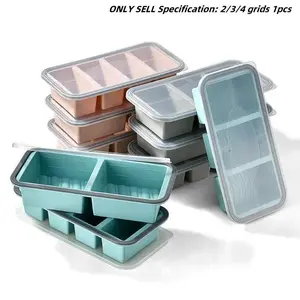 Silicone Kitchen Food Freezer Stackable Storage Container with Lid, Heat-Resistant Easy-Clean Design Non-Slip Base & Sealed Soft Cover, Airtight Bento Boxes for Family Meal Prep, Containers Multi-Purpose Hot Plate Gripper Set wooden potato smasher