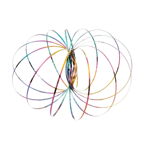 Mozi Stress Relief Sculptures Geometric Sensory Spring Toy 5" Diameter Fidget Model for School Office Use Ages 6+