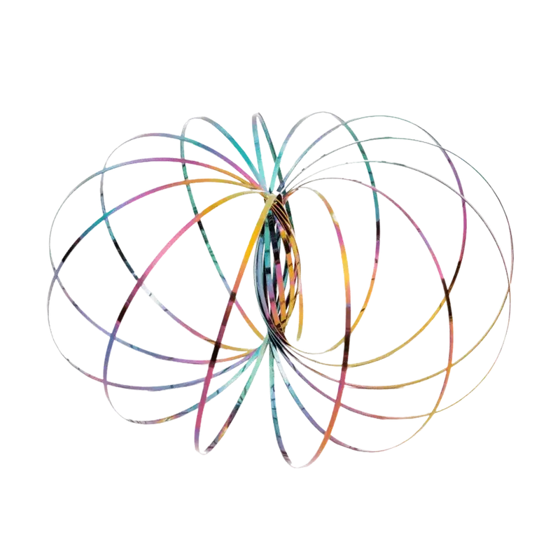 Mozi Stress Relief Sculptures Geometric Sensory Spring Toy 5" Diameter Fidget Model for School Office Use Ages 6+