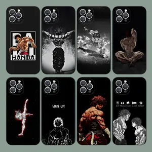 Anime Baki H-Hanma  Phone Case For iPhone17 ,16 ,15,14,13,12,11,Plus,Pro Max,XS,X,Soft Silicone Black Cover