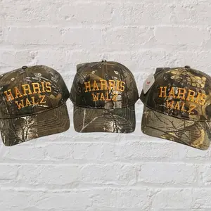 Harris Walz 2024 Embroidered Cap Hat SnapBack Kamala Harris Tim Walz Camo Hat for Men women