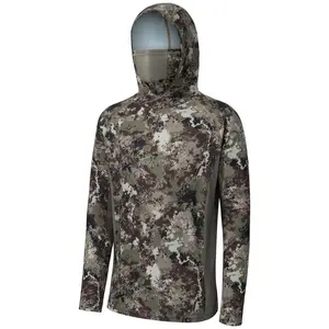 Fishing clothing, quick-drying long-sleeve sun protection shirt with face mask for cycling and sun protection