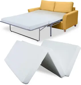 SLSY Foldable Sofa Bed Mattress Replacement Memory Foam 4 inch Pull Out Sofa Bed Mattress Full Size for Convertible Folding Sofa & Couch Beds, Sofa Not Included