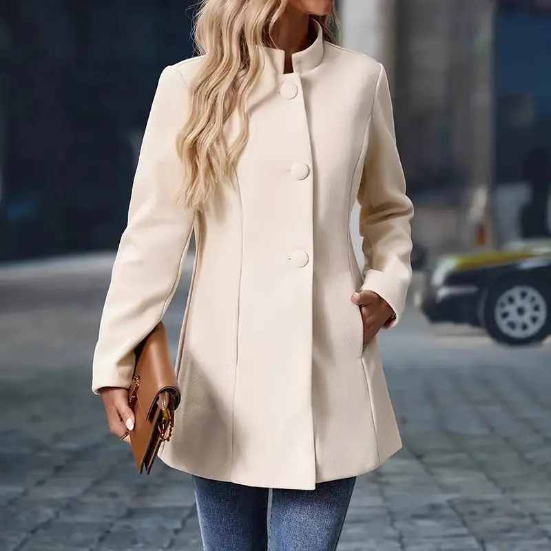 Single breasted coat women,Winter overcoat,Office coats women,Office wear coat # Fyp. # viral # foryou # tiktokmademebuyit. # makeup # foodtok # homegoods # trendingvideo. # obsessed. # economy