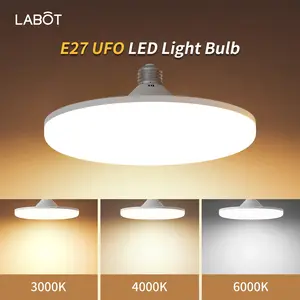 LED Warm Light Bulb Super Bright Energy Saving Waterproof Eye Protection Light E27 Screw Disc Lamp