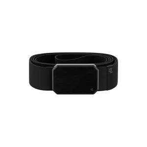 Groove Belt – Adjustable Belt for Men with Stretch, Magnetic Buckle, All-Day Comfort – Black / Black