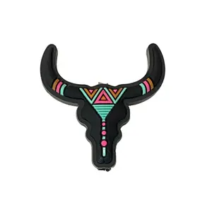 Bullseye Silicone Focal Beads - Bead Shape Like Bull - Cow & Farm Crafting & Beading DIY Supplies Cows Bulls