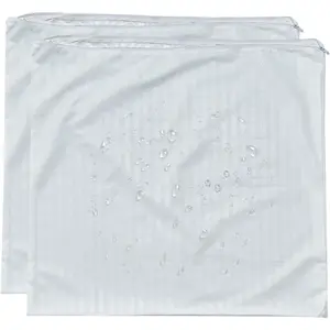 Feather Proof Euro Pillow Protectors 24x24 Set of 2 Waterproof Covers for Goose Down Square Throw Pillows