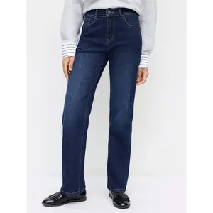 Cider Stretch Cider Denim Mid Rise Straight Leg Jeans