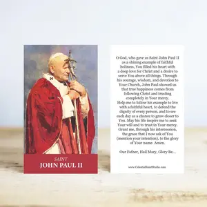 St. John Paul II Prayer Cards | Wallet Size | 50, 100, 250, 500, 1000
