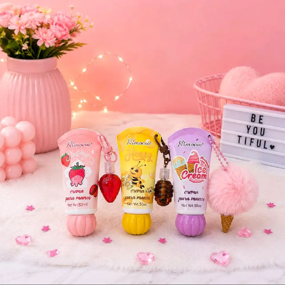 hand cream set 3//strawberry, honey,ice cream