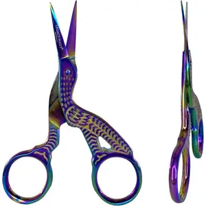 Professional MULTICOLOR CUTICLE BIRD SCISSOR in Stainless Steel - Precise functionality - Slender frame - Light weight - Ideal to cutting precise snips