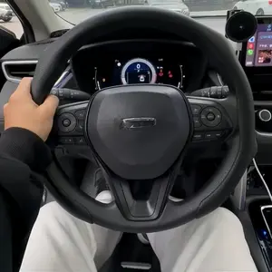 2026 New-AII car models can de used-Napa Nappa Leather Steering Wheel Cover - Quick Turn, Non-Slip, Breathable, Ultra-Thin, Suitable for Four Seasons Outdoorfun Automotive Outdoorfun Automotive Vehicle Interior