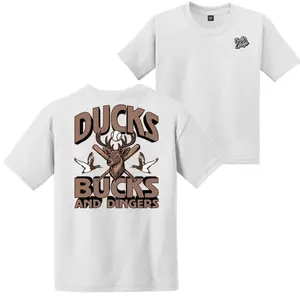 YOUTH & ADULT Ducks Bucks And Dingers Hunting Baseball 2 Sided Graphic T-Shirt, Funny Outdoor Sports Tee, Game Day Outfit, Deer Duck Hunting Fan Shirt