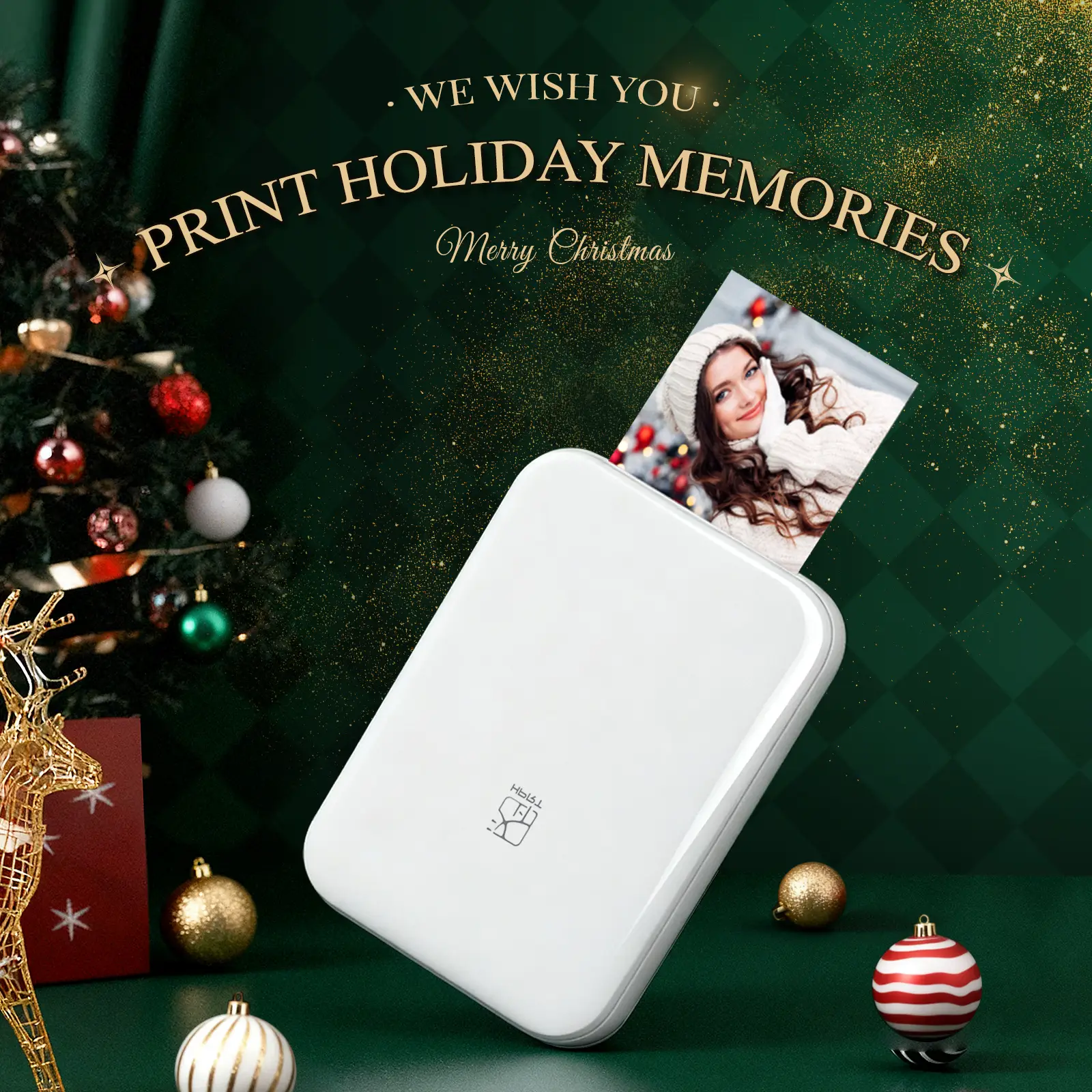 HPRT MT53 Mini Photo Printer, 2x3" Self-Adhesive Instant Color Photos, Wireless Bluetooth Sticker Printer for iPhone & Android