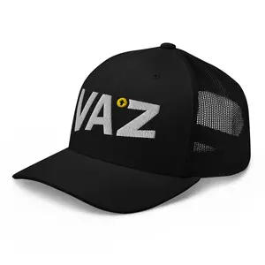 VAZ Logo Trucker Hat (White/Black)