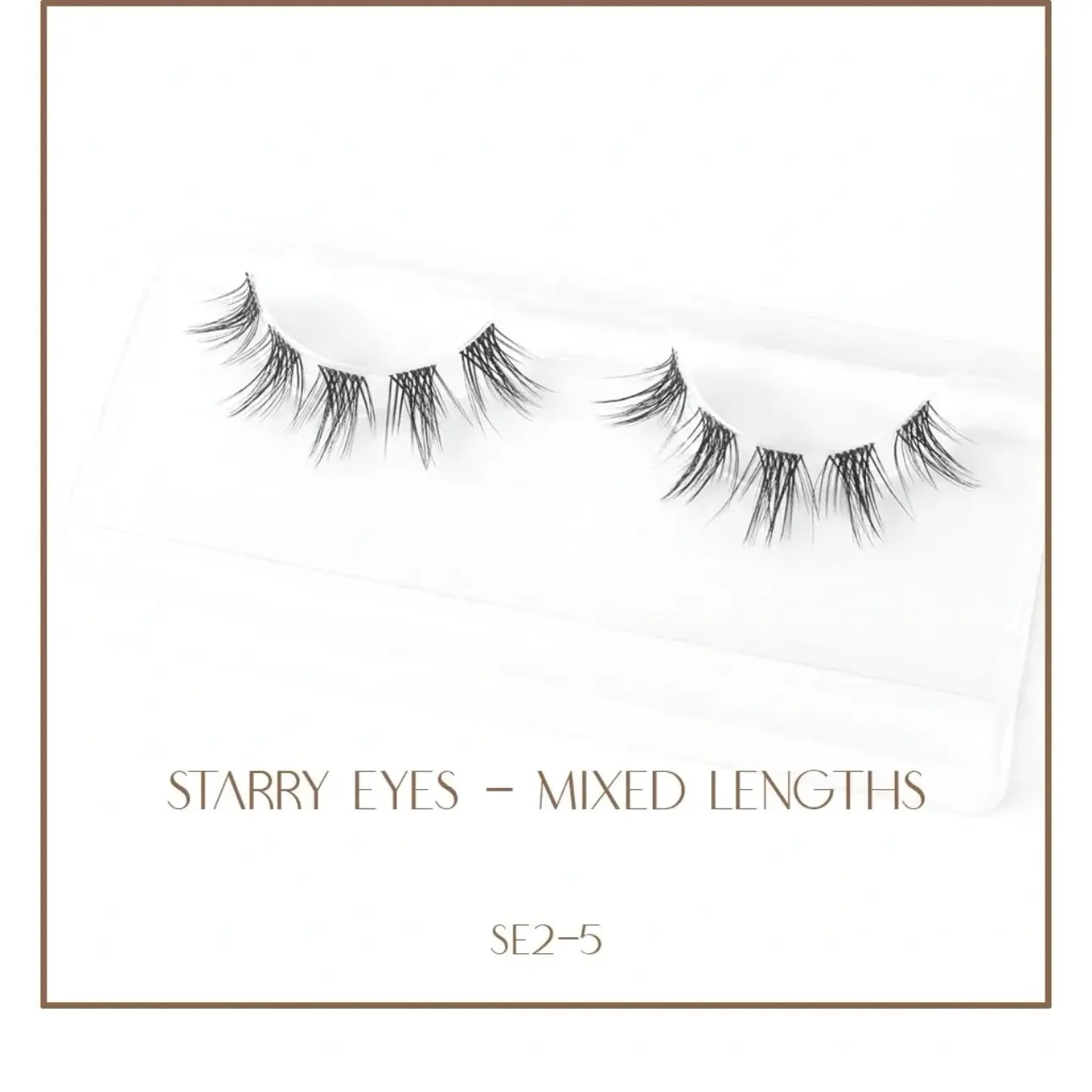 Starry Nights-  Segmented Lashes - 12mm Length - Single Set - Various Styles Available - Hygienic and Reusable - Eyelashes, Makeup