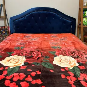 Black Ombré red with white roses