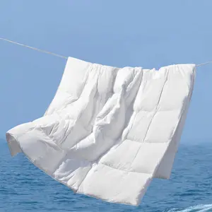 Lightweight Summer Down Fiber Comforter  Size -- Naturally Cooling Breathable Blanket for Hot Sleepers, Cloud-Soft  White Comforters, Ideal as a Cooling Comforter or  Duvet Insert