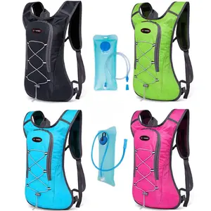 Running Hydration Vest Backpack with 2L Hydration Reservoir, Breathable Ultralight Cycling Hydration Backpack, Suitable for Camping, Hiking, Running, and Travel, Suitable for Outdoor Cycling Backpacks